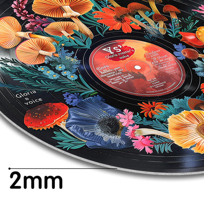 HK Studio Hippie Decor, Posters for Room Aesthetic, Vintage Retro - Record Decor, Music Themed Party Decorations, 4 Pcs 12"