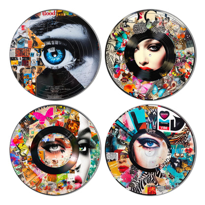 HK Studio Y2K Decorations, Posters for Room Aesthetic - Record Decor, Y2K Posters, 4 Pcs 12"