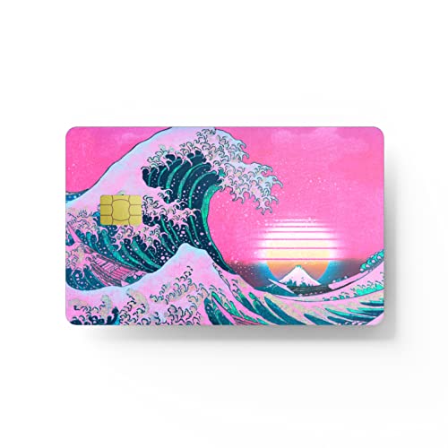 Card Skin Sticker - Pink Japan Great Wave