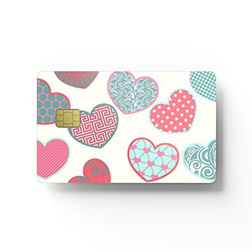 Card Skin Sticker - Hearts