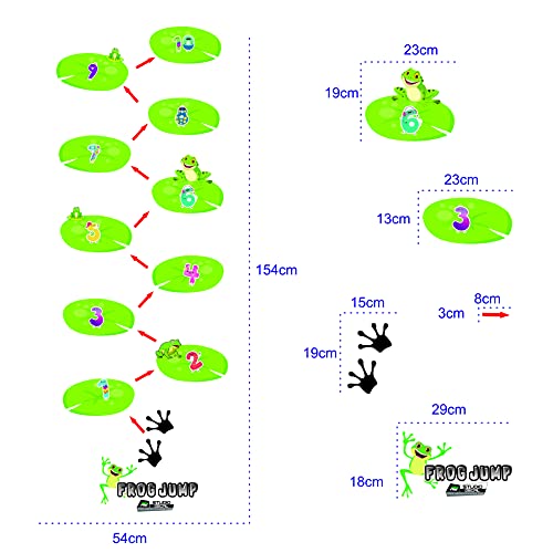 Learn & Play - Number Frog Hopscotch Sensory Path