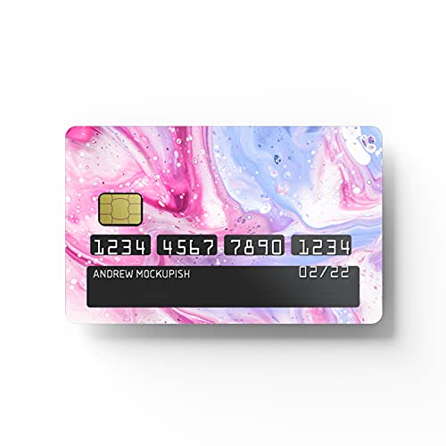 Card Skin Sticker - Hippie Pink Marbling