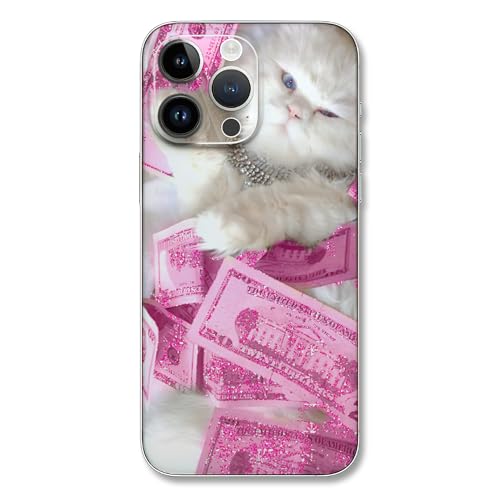 Skin Decal for iPhone 14 Pro Max Skin - Pink Money Cat