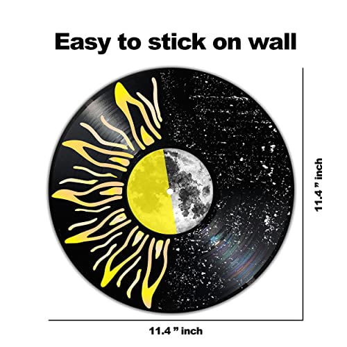 Record Decor with Sunflower Wall Art Dimension