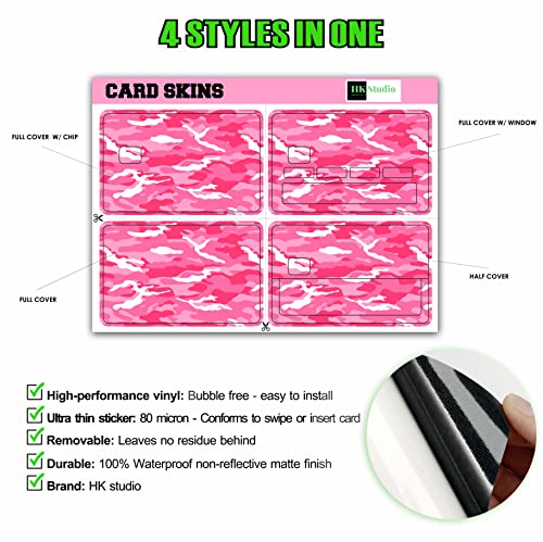 Card Skin Sticker - Pink Camo