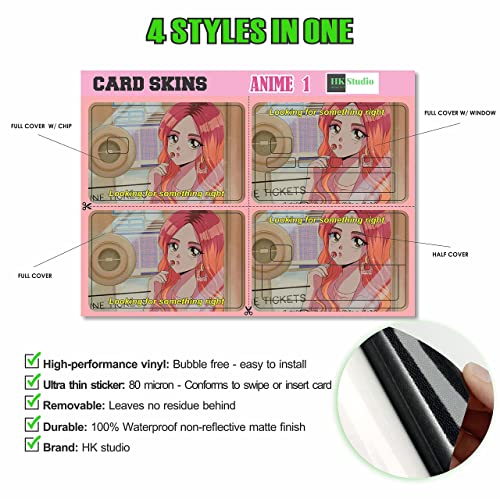 Card Skin Sticker - Anime Girl