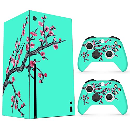 Xbox Skin - Teal Cherry Blossom