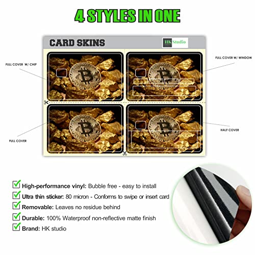 Card Skin Sticker - Bitcoin Gold