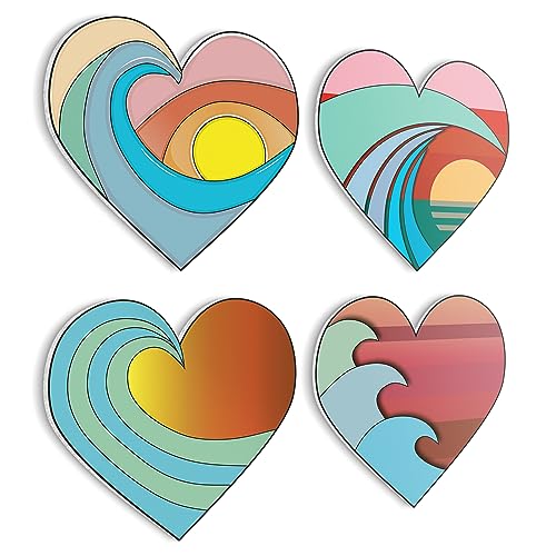 Posters Pack - Heart Beach Room Decor
