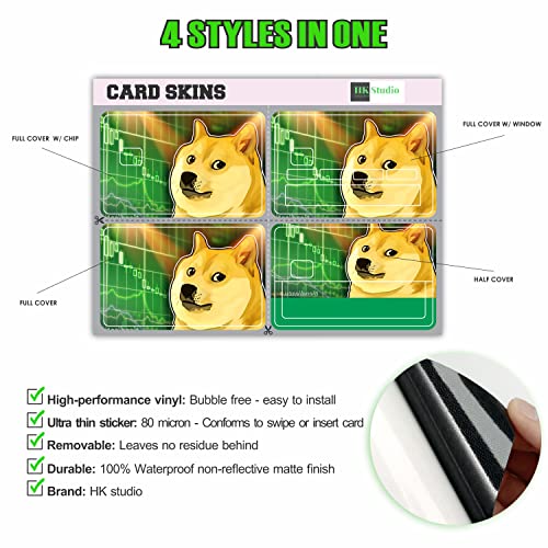 Card Skin Sticker - Dogecoin Meme
