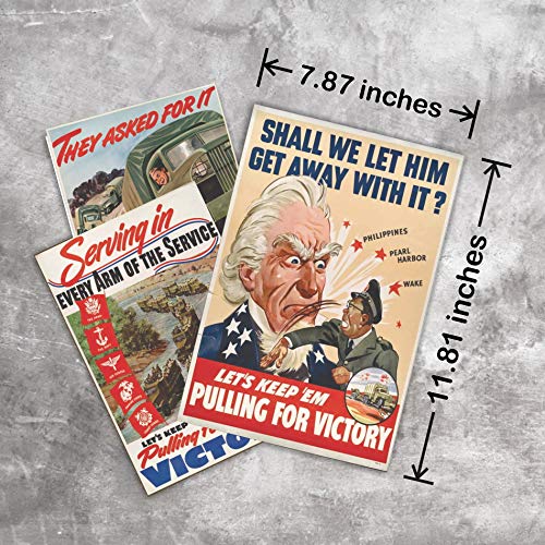 Posters Pack - WW2 Vintage Posters Decal