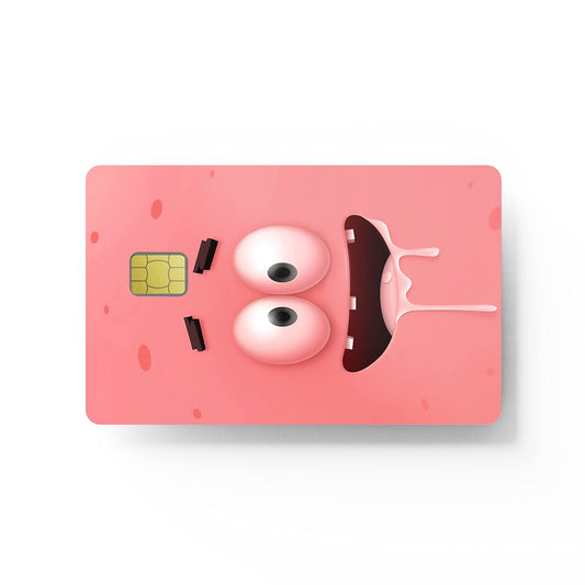 Card Skin Sticker - Funny Cartoon Pink