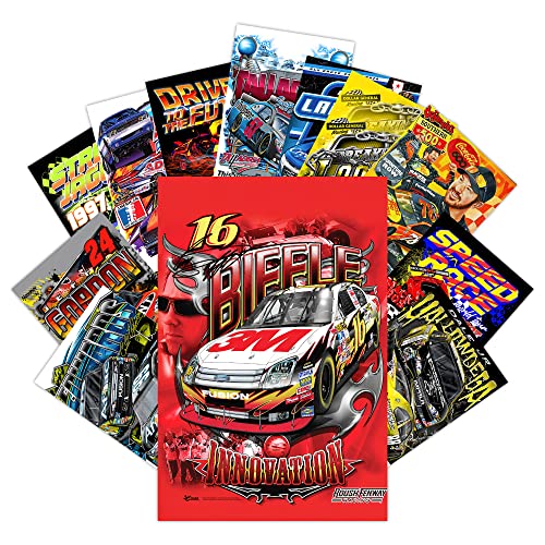 Posters Pack - Vintage Race Car Posters Decal