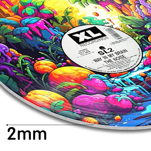 Record Decor with Melting Paradise Wall Art Thick