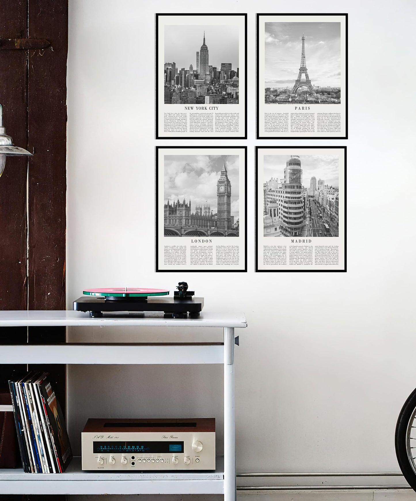 Posters Pack - Black and White City Posters