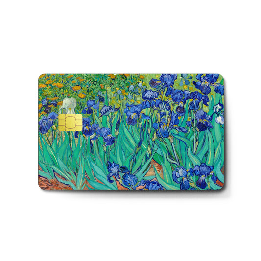 Card Skin Sticker - Purple Irises
