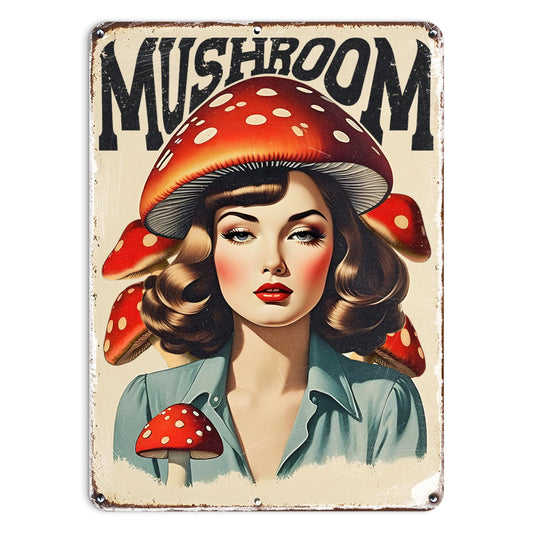 Posters Pack - Vintage Mushroom Girl (V2)