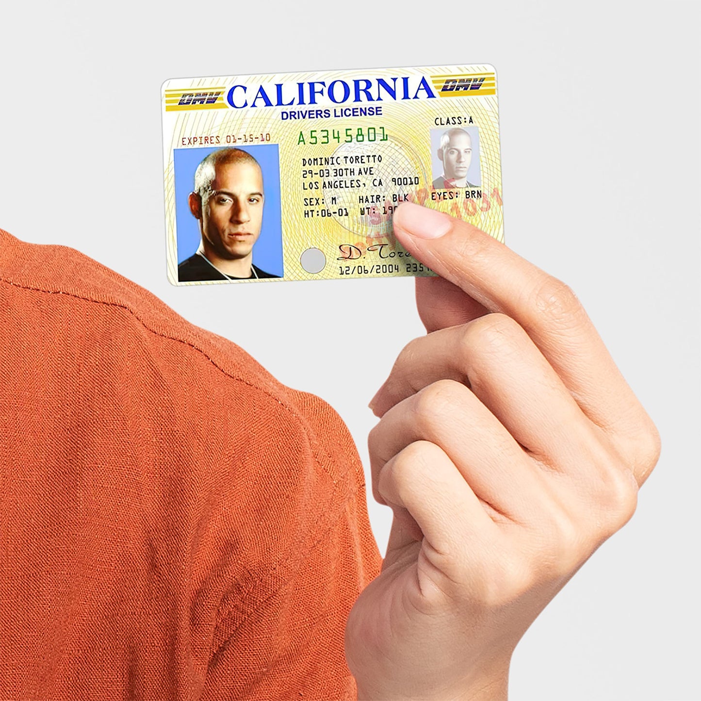 Card Skin Sticker - Dom Driver License