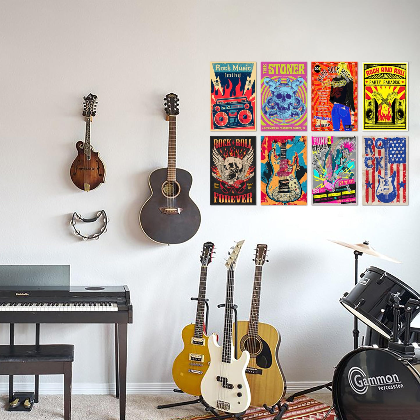 Posters Pack - Vintage Music Rock and Roll